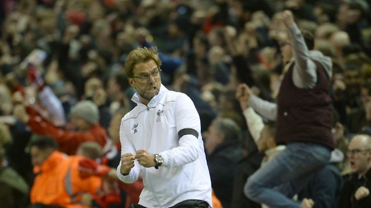 So sieht unbändige Freude bei Jürgen Klopp aus.