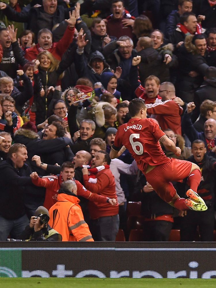Nach dem Siegtreffer gab es für Fans und Spieler des FC Liverpool kein Halten mehr.