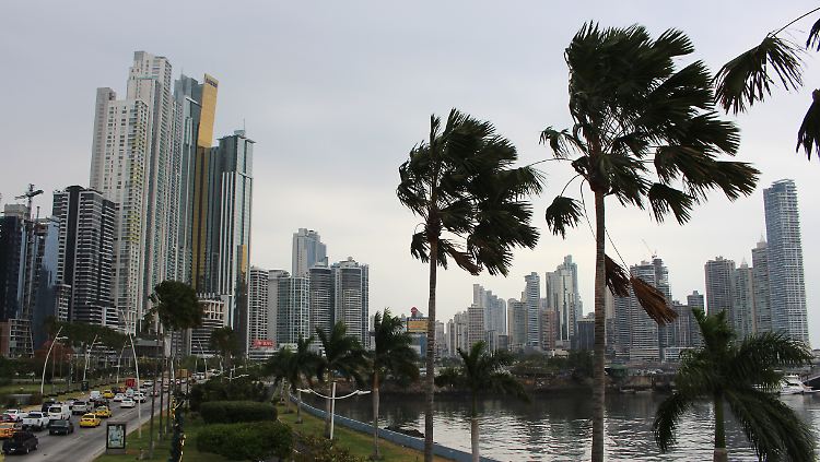 Die Skyline von Panama City.