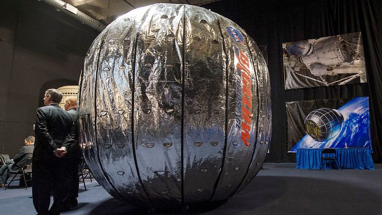 16 Kubikmeter Wohnraum: So sieht "Beam" aufgeblasen aus.