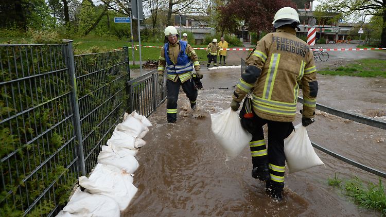 In Freiburg musste die Feuerwehr nur zu kleinen Einsätzen ausrücken.