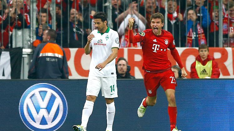 Thomas Müller jubelt nach dem 1:0.