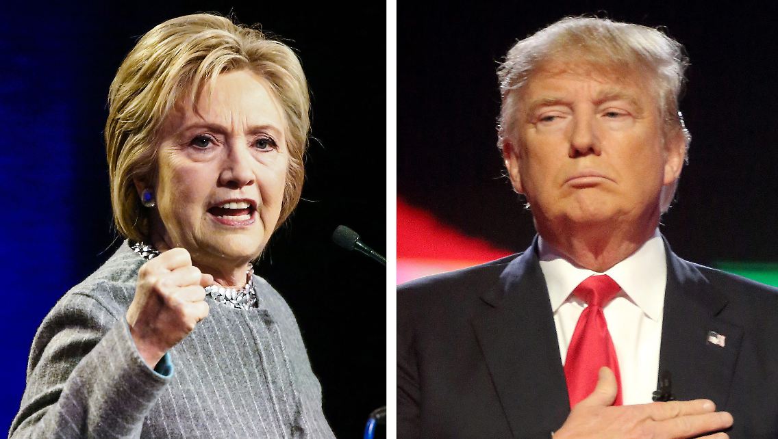 Clinton und Trump wurden ihrer Favoritenrolle gerecht, Sanders (r.) ist nun so gut wie aus dem Rennen.