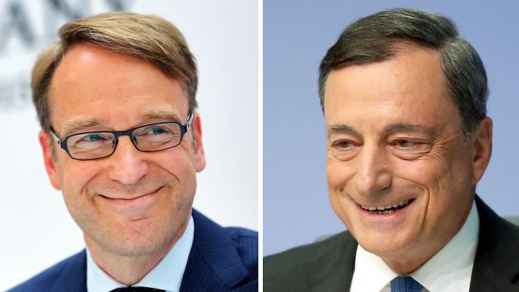 Viele wollen, dass Jens Weidmann (l.) Mario Draghi als EZB-Chef ablöst.