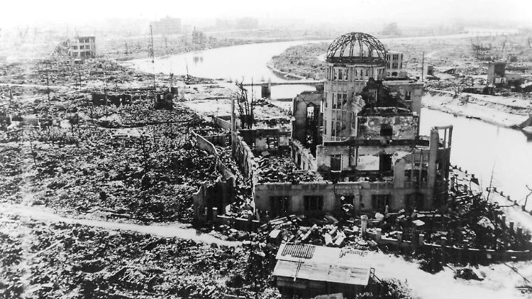 Die Atombombe "Little Boy" hinterließ in Hiroshima eine Schneise der Verwüstung.