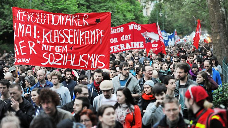 Maidemo 2014 in Berlin-Kreuzberg.