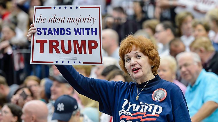 Trumps Anhänger sehen sich als "schweigende Mehrheit".