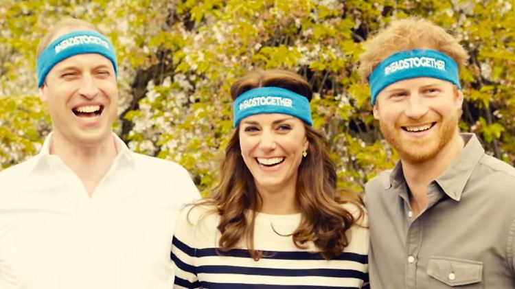 Sie hatten offensichtlich Spaß: Prinz William (l.), Herzogin Kate und Prinz Harry.
