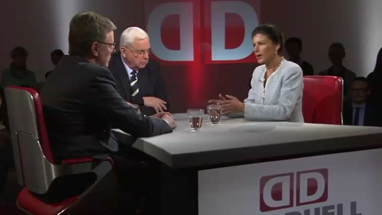 Zu Gast bei Heiner Bremer: Michael Grosse-Brömer und Sahra Wagenknecht liefern sich in "Das Duell" einen Schlagabtausch.