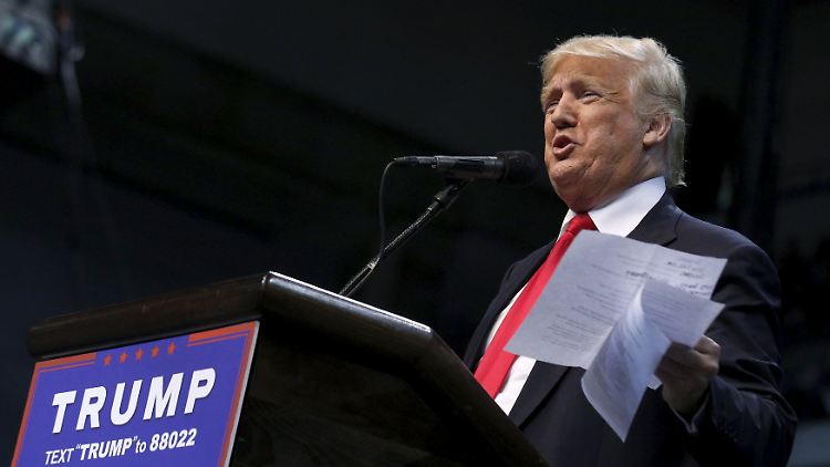 Donald Trump bei einer Rede in Pennsylvania.