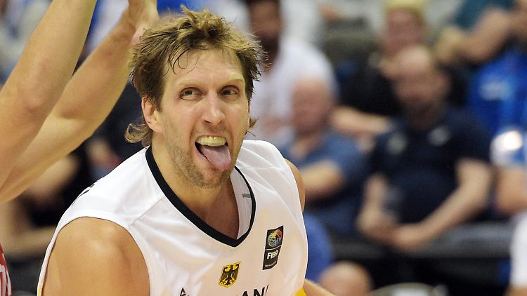 Nowitzki im Trikot der Nationalmannschaft: Sein letztes Spiel hat er eigentlich schon absolviert.