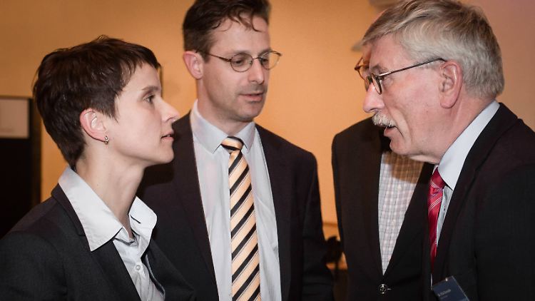 Im April 2015 traf Sarrazin AfD-Chefin Petry in Dresden bei einer Veranstaltung zum Thema Griechenland.