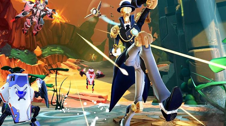 Buntes Geballer mit hinreißend komischen Hauptfiguren: "Battleborn" fordert Kampfgeschick und Lachmuskeln.