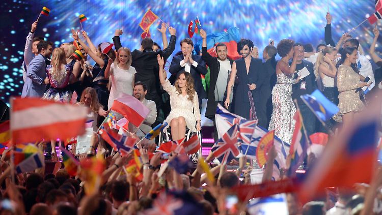 Der ESC ist auch immer ein flaggenträchtiger Wettbewerb.
