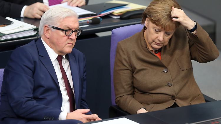 Steinmeier verteidigt die Linie der Kanzlerin in puncto Türkei-Politik.