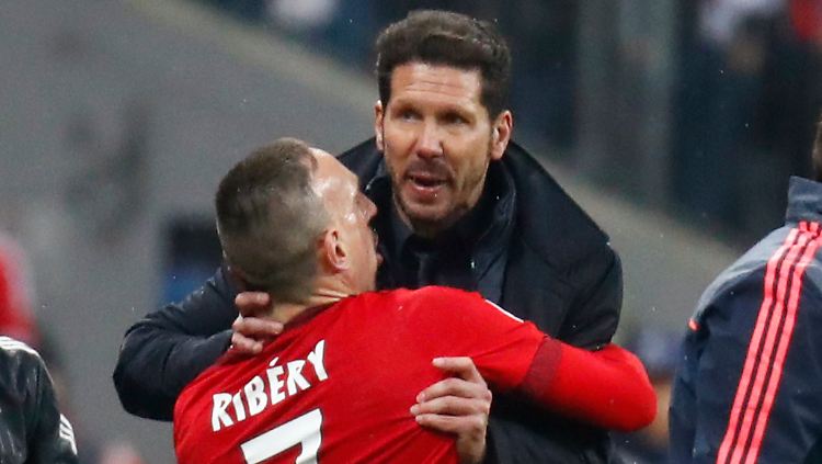 Neulich im Stadion: die Herren Simeone und Ribéry.