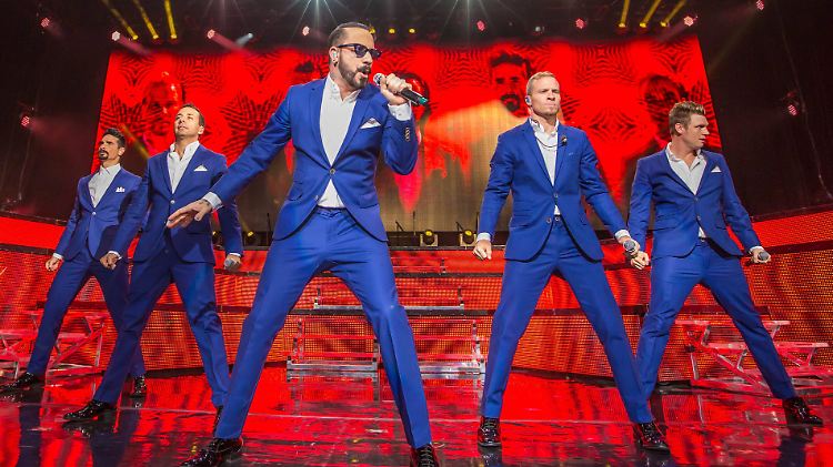 Die Backstreet Boys auf ihrer "In A World Like This Tour" im Jahr 2014.