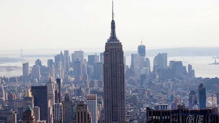 Schon schön: Das Empire State Building und der Blick Richtung Downtown Manhattan. 