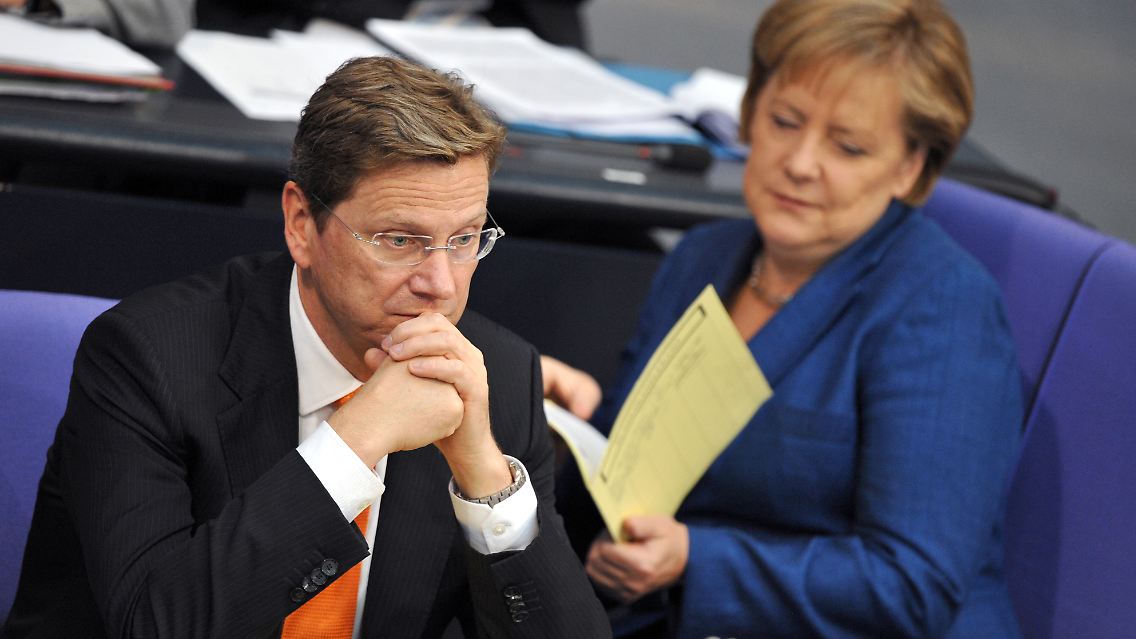 Merkel und ihr Vize-Kanzler liegen beim Thema Stabilitätspakt nicht auf einer Linie.