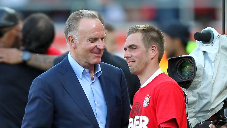 Rummenigge (l.) schwärmt in den höchsten Tönen von Lahms (r.) Qualitäten.