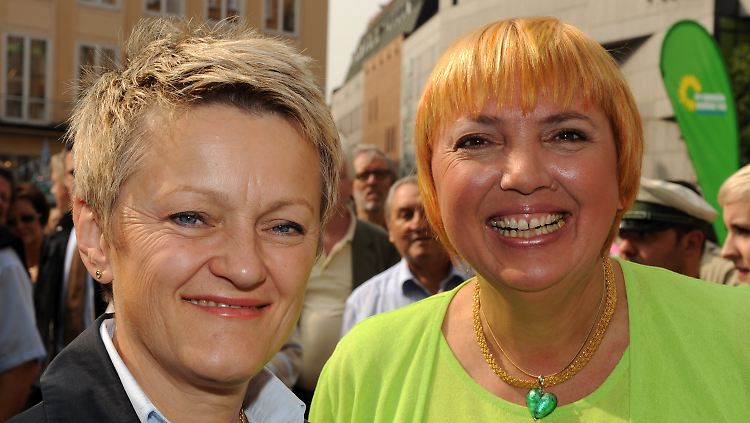 In Hochstimmung: Renate Künast und Claudia Roth.
