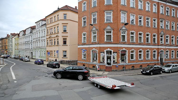 Blick auf die Kreuzung Kreisigstraße/Moritzstraße in Zwickau. In beiden Straßen soll "Primus" seine Läden betrieben haben.