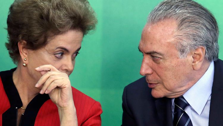 Die Präsidentin und ihr Vize: Dilma Rousseff und Michel Temer.