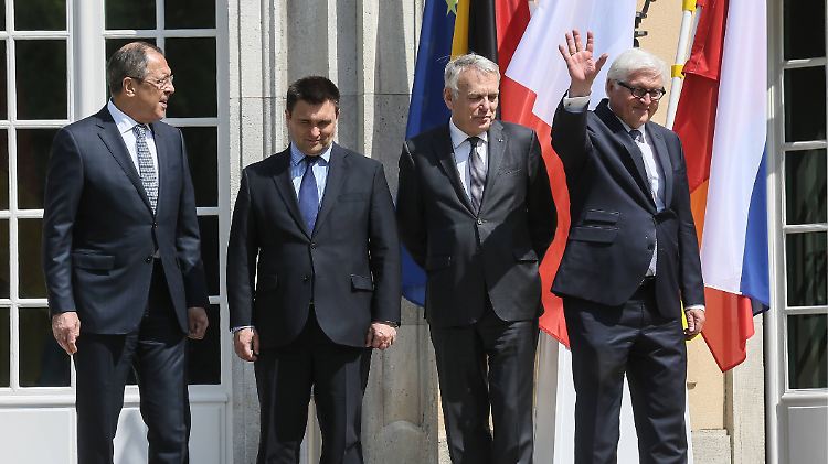 Lawrow, Klimkin, Ayrault und Steinmeier konnten sich nur teilweise einigen.