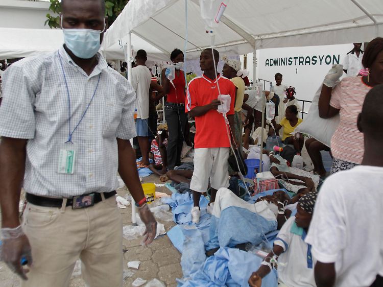 Die hygienischen Verhältnisse auf Haiti sind verheerend.