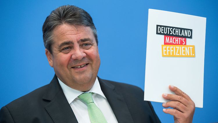 Wirtschaftsminister Sigmar Gabriel wirbt fürs Energiesparen.