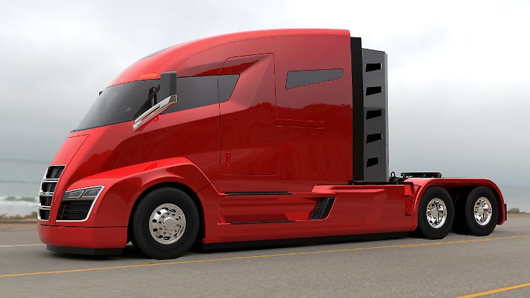 Der Elektro-Truck Nikola One von Nikola Motor ist mehr als imposant.