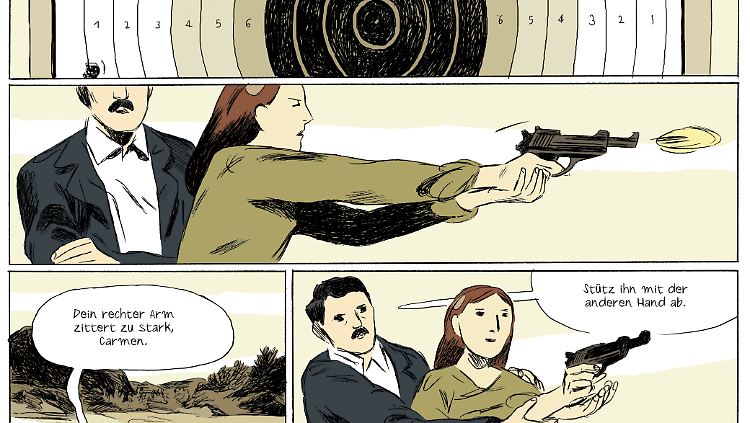 Carmen und Miguel bereiten sich auf den bewaffneten Kampf vor.