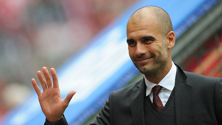 Josep Guardiola verlässt die Bühne Bundesliga mit einem Heimspiel gegen Hannover 96.