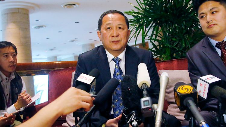 Nordkoreas neuer Außenminister Ri Yong Ho.