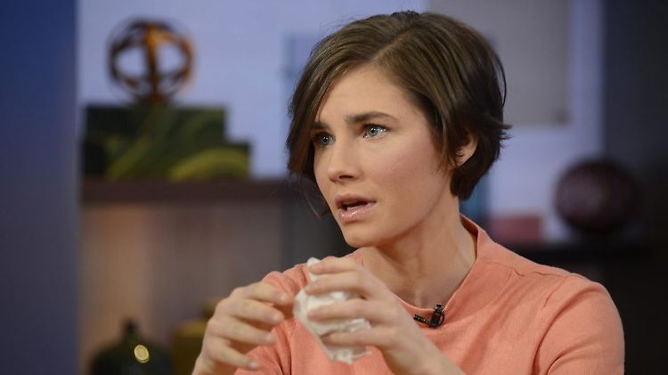 Amanda Knox bei einem Interview im US-Fernsehen im Januar 2014.