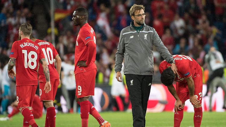 Wieder zweiter Sieger: Jürgen Klopp verlor mit dem FC Liverpool auch sein zweites Finale - und insgesamt zum fünften Mal in Folge ein Endspiel.