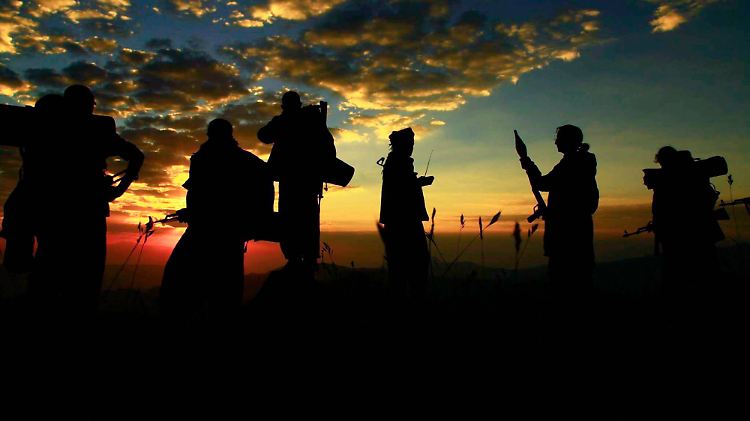 PKK-Kämpfer im irakischen Kurdistan - auf einem Propagandabild ihrer syrisch-kurdischen Schwesterorganisation YPG.