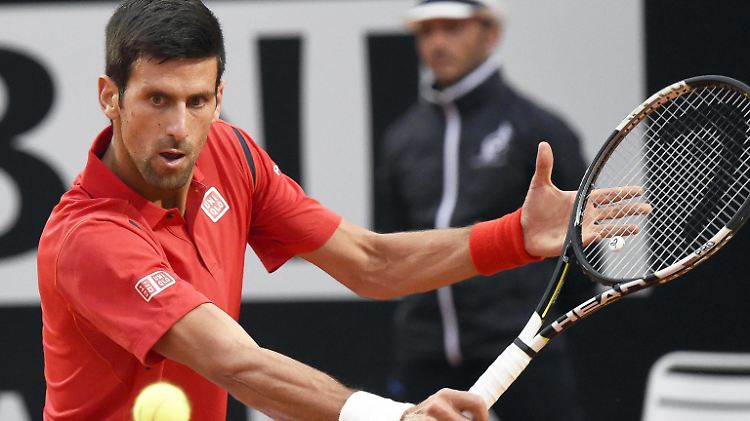 Novak Djokovic bei den Italian Open in Rom.