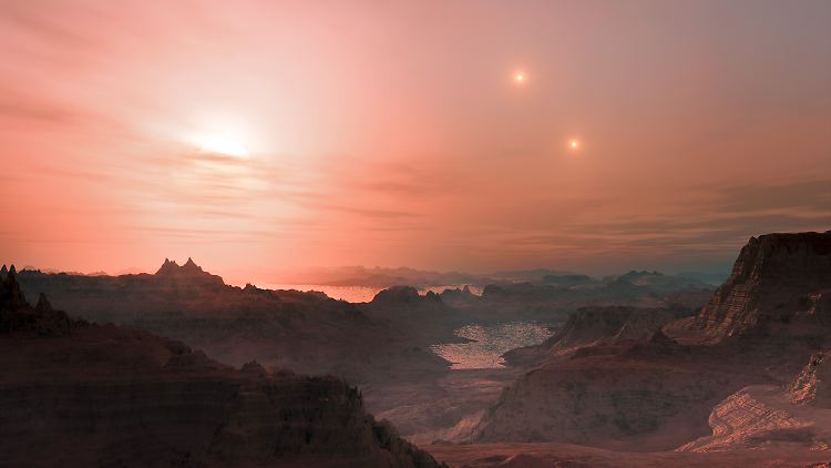 So könnte es auf Gliese 667 Cc aussehen - bisher der aussichtsreichste Kandidat für außerirdisches Leben.