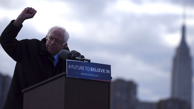 Hartnäckig: der demokratische Präsidentschaftskandidat Bernie Sanders.