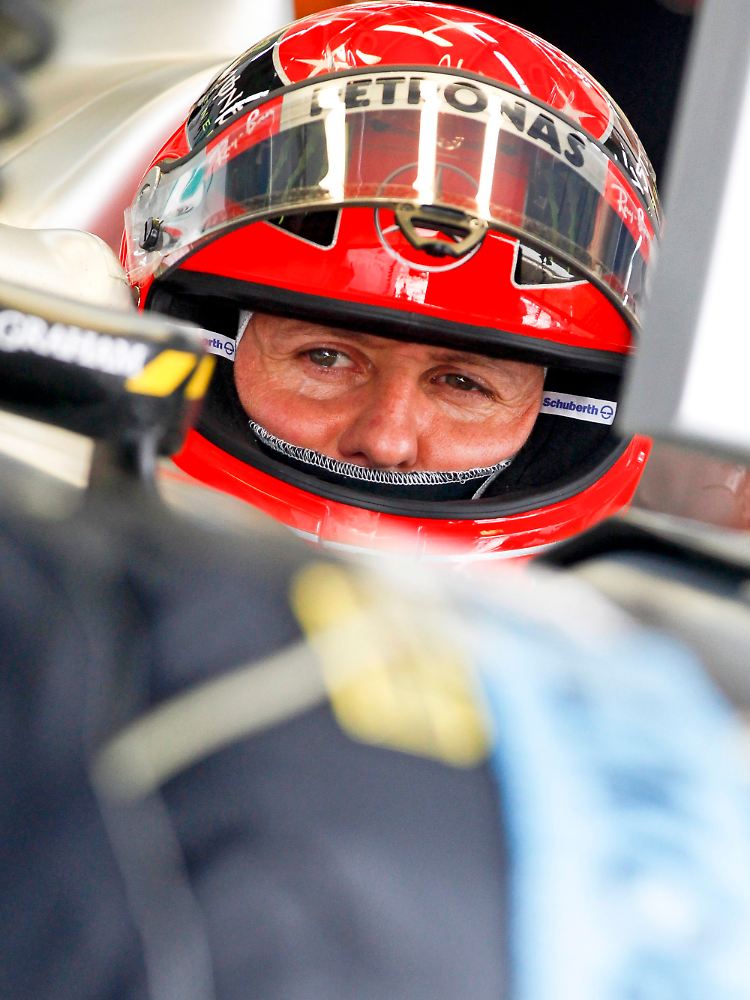 Verwarnt, nicht bestraft: Michael Schumacher.