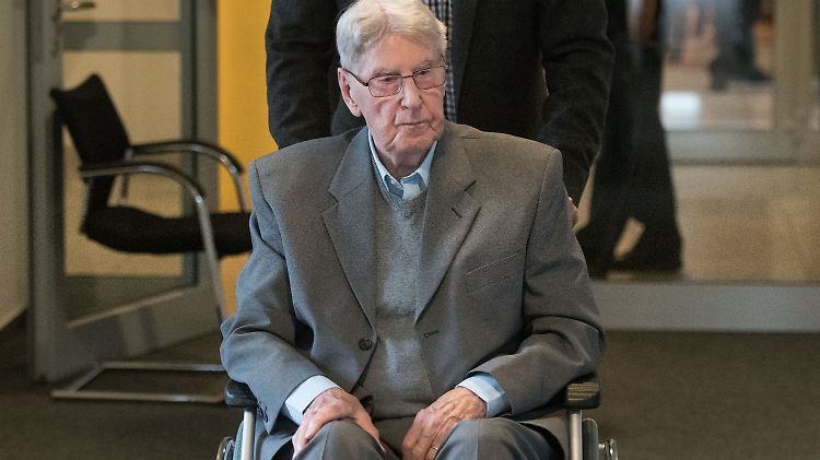 Auch die Wachleute ermöglichten den Holocaust: Hanning vor einem Jahr im Gericht.