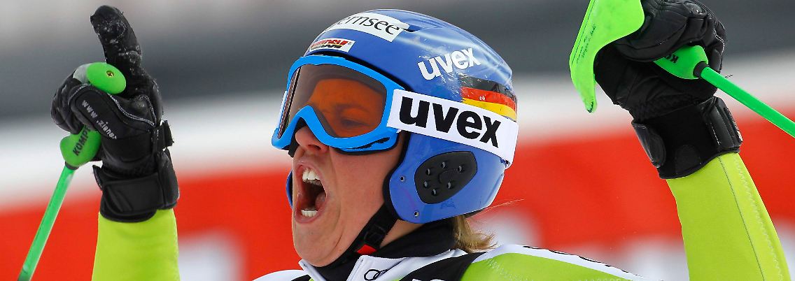Erster Weltcup-Sieg: Viktoria Rebensburg.