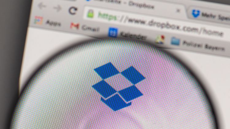Einfach alles reinschmeißen: Die offene Kiste ist das Firmenlogo von Dropbox.