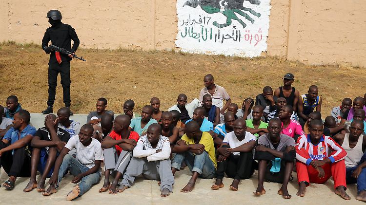 Ein Abschiebelager in der libyschen Hauptstadt Tripolis.