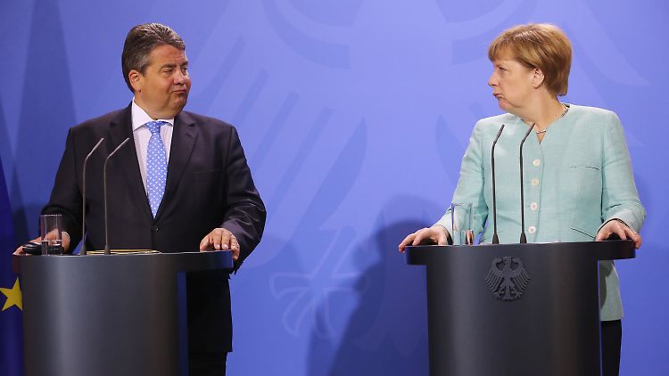 Alles im Lack bei Vizekanzler Sigmar Gabriel und Kanzlerin Angela Merkel?