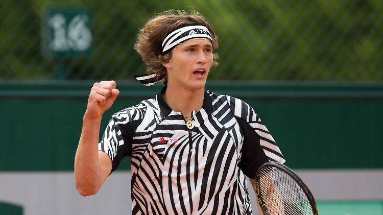 Der 19-jährige Hamburger Alexander Zverev hat Grund zum Jubeln.