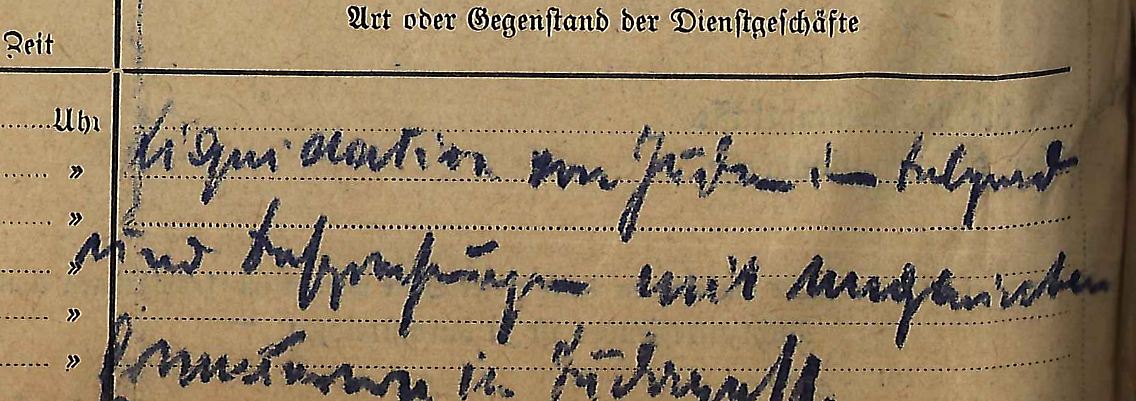 Ein Ausschnitt der Reisekostenabrechnung des Leiters des sogenannten Judenreferats im Auswärtigen Amt, Franz Rademacher, mit dem handschriftlichen Vermerk: "Liquidation von Juden in Belgrad und Besprechung mit ungarischen Emissären in Budapest".