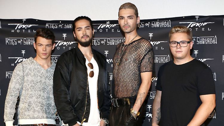 Tokio Hotel (v.l.n.r.): Georg Listing, Tom und Bill Kaulitz und Gustav Schäfer.