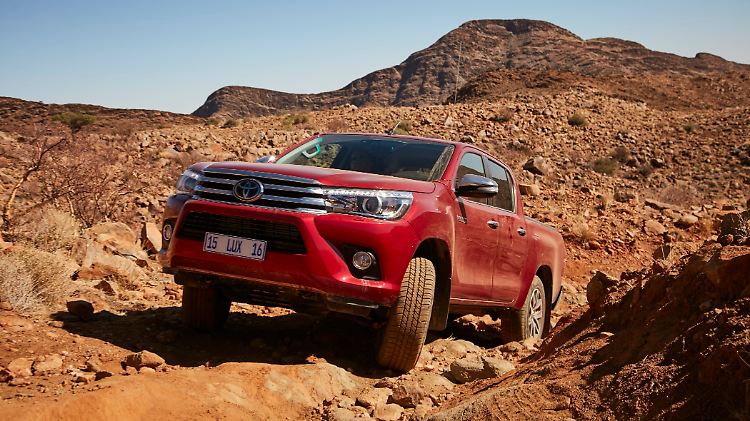 Wirklich grobes Gelände ist die Heimat des Toyota Hilux.